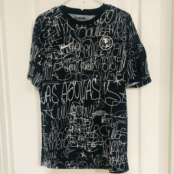 Nike Club America LA Mens Pre-Match Top Relaxed Dri-Fit Black Size Medium - Picture 4 of 9